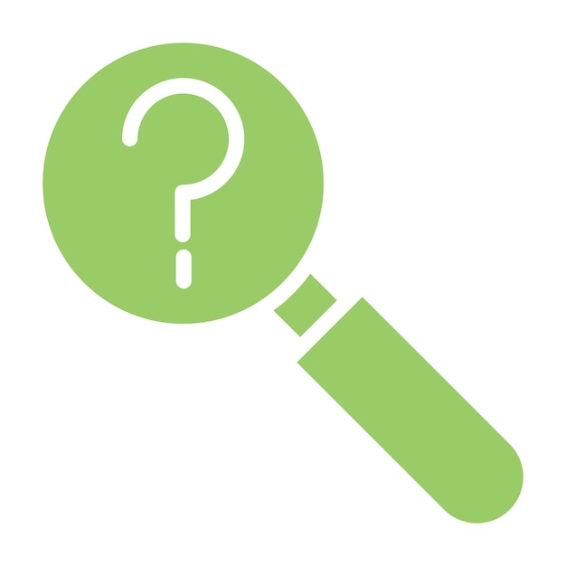 Estilo del icono de la consulta de diseño vectorial
