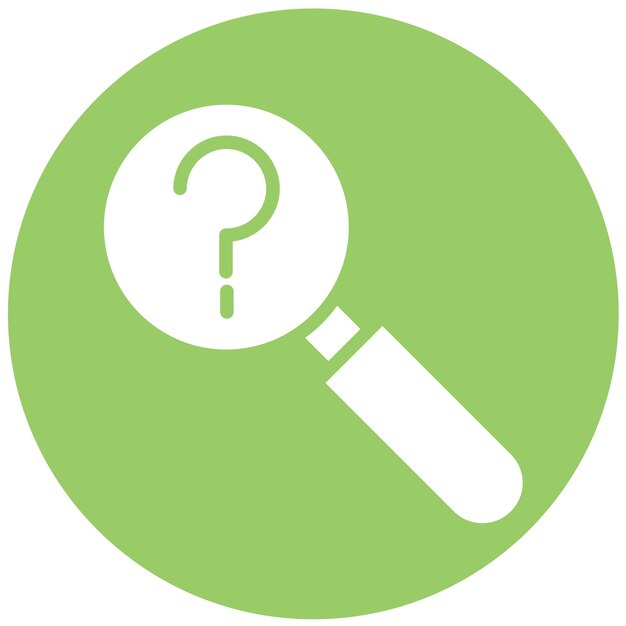 Estilo del icono de la consulta de diseño vectorial
