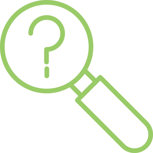 Estilo del icono de la consulta de diseño vectorial