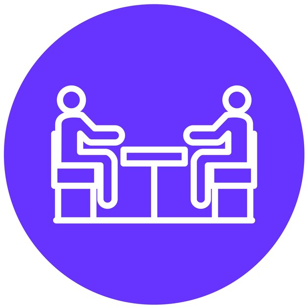 Estilo del icono de consulta de diseño vectorial
