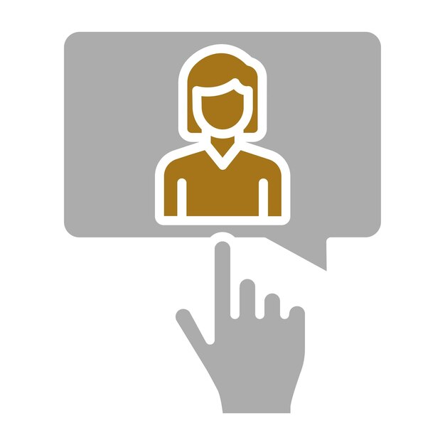 Estilo del icono de consulta del libro de diseño vectorial
