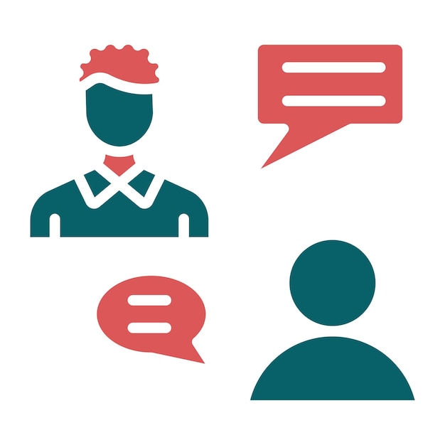 Estilo de icono de consultoría de diseño vectorial