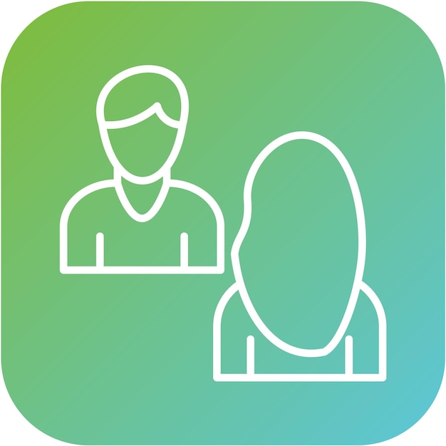 Estilo de icono de consultoría de diseño vectorial