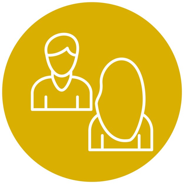 Estilo de icono de consultoría de diseño vectorial