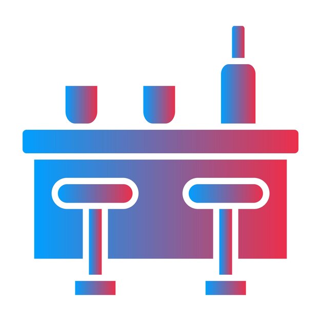 Estilo de icono del contador de la barra de diseño vectorial