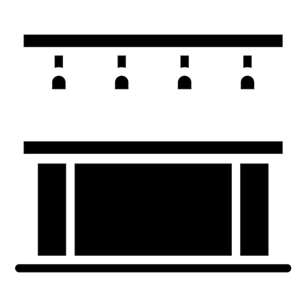 Estilo de icono del contador de la barra de diseño vectorial