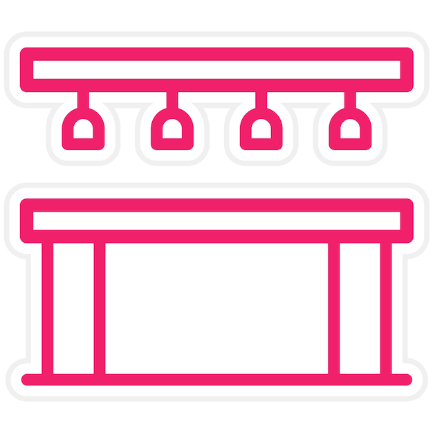 Estilo de icono del contador de la barra de diseño vectorial