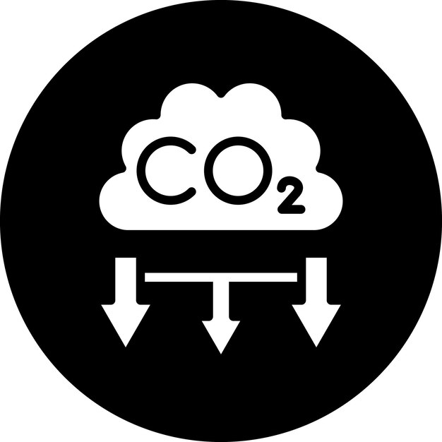 Estilo del icono de contaminación por CO2