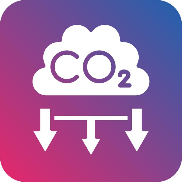 Estilo del icono de contaminación por CO2