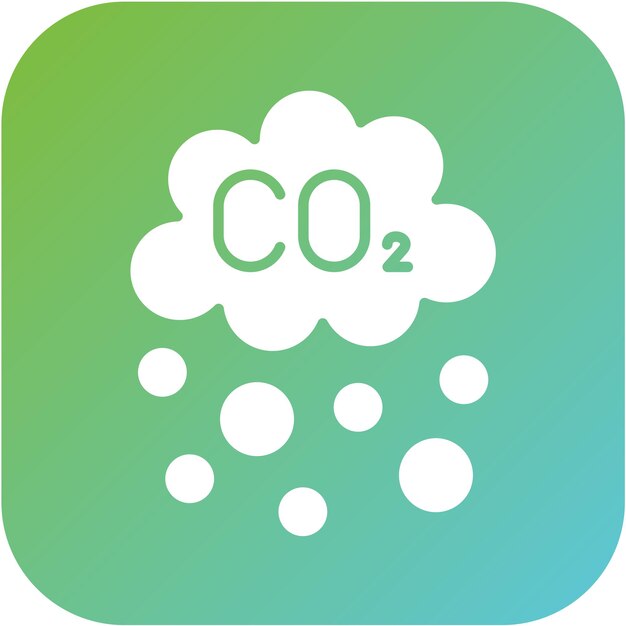 Estilo del icono de contaminación por CO2