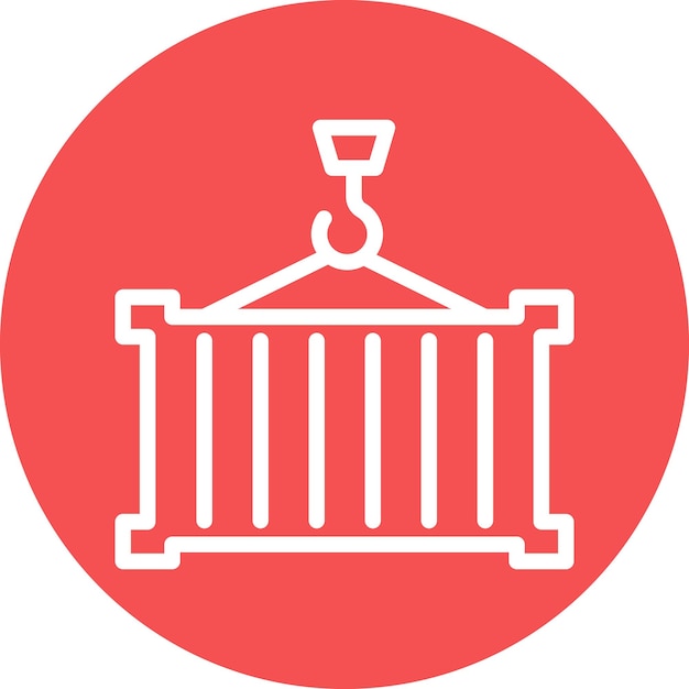 Estilo del icono del contenedor de diseño vectorial