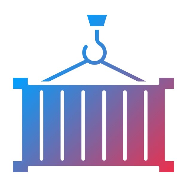 Estilo del icono del contenedor de diseño vectorial