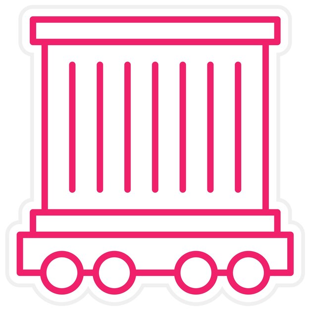 Estilo del icono del contenedor de diseño vectorial