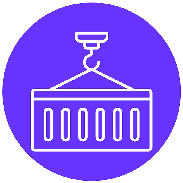 Estilo del icono del contenedor de diseño vectorial