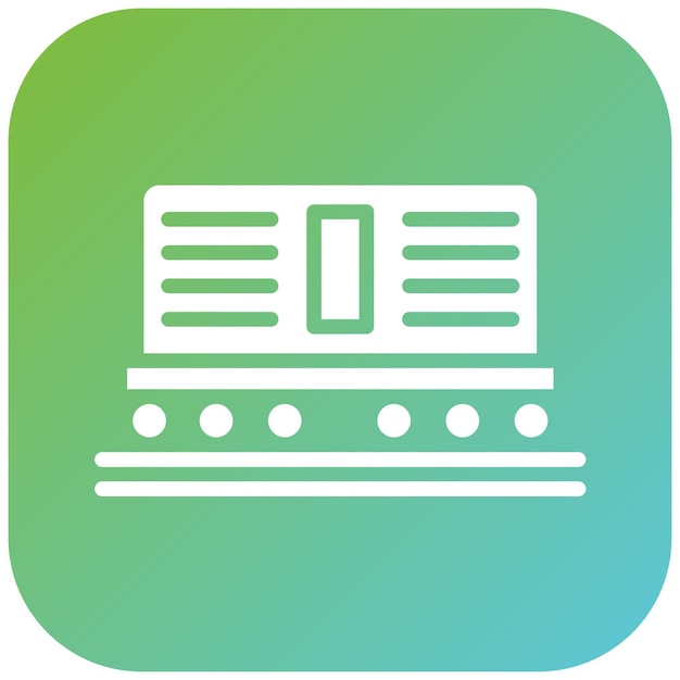 Estilo del icono del contenedor de diseño vectorial