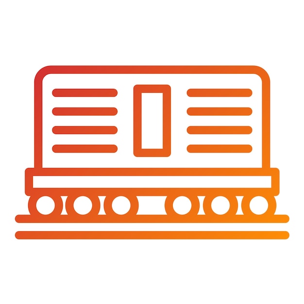 Estilo del icono del contenedor de diseño vectorial