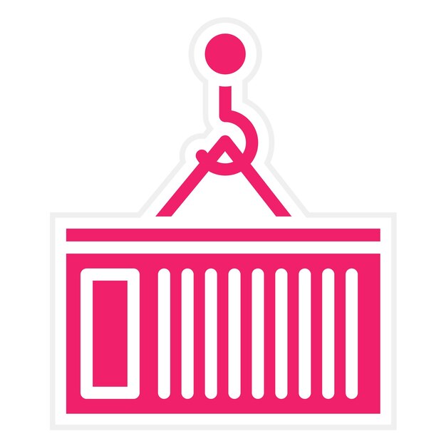 Estilo del icono del contenedor de diseño vectorial