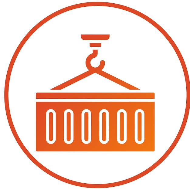 Estilo del icono del contenedor de diseño vectorial
