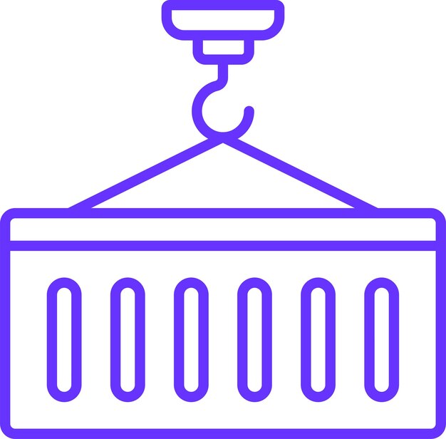Estilo del icono del contenedor de diseño vectorial