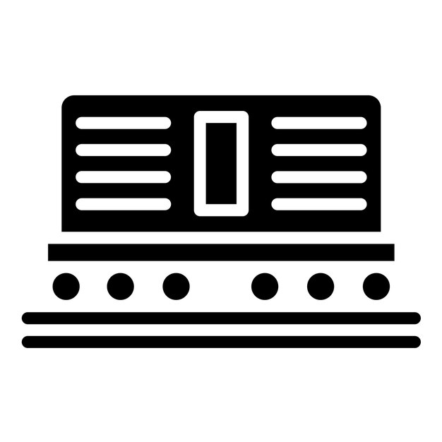 Estilo del icono del contenedor de diseño vectorial