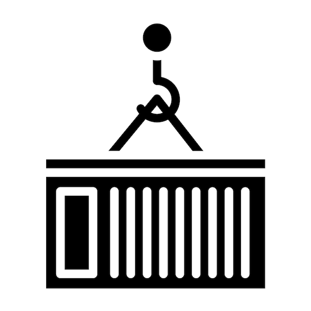 Estilo del icono del contenedor de diseño vectorial