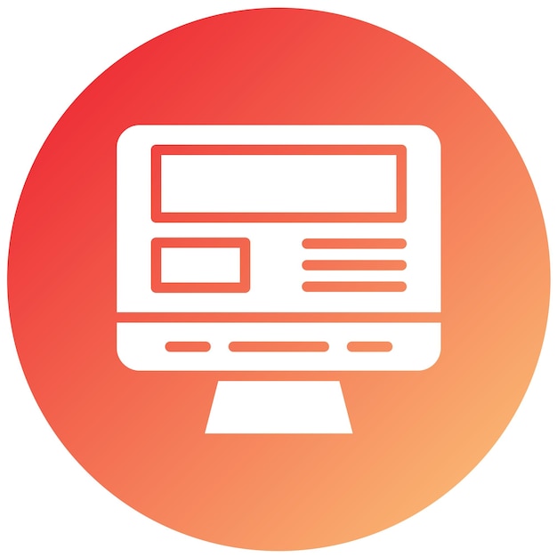 Estilo del icono del contenido del diseño vectorial