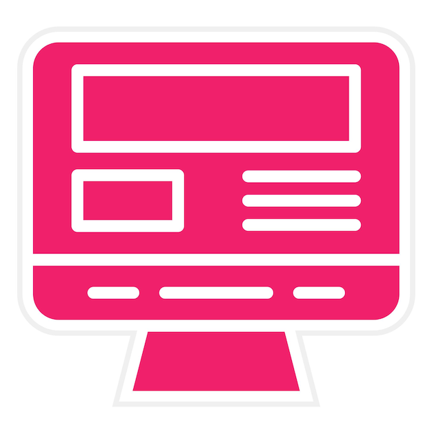 Estilo del icono del contenido del diseño vectorial