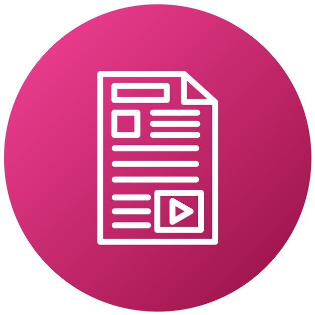 Estilo del icono del contenido del diseño vectorial