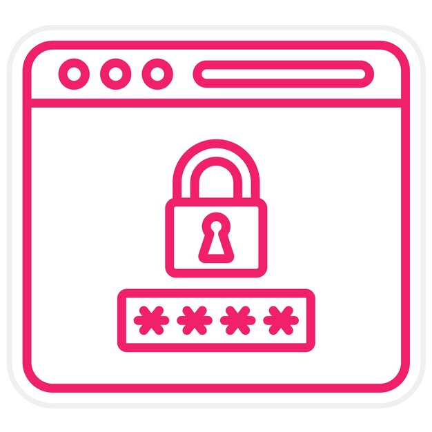 Estilo del icono de la contraseña del sitio web