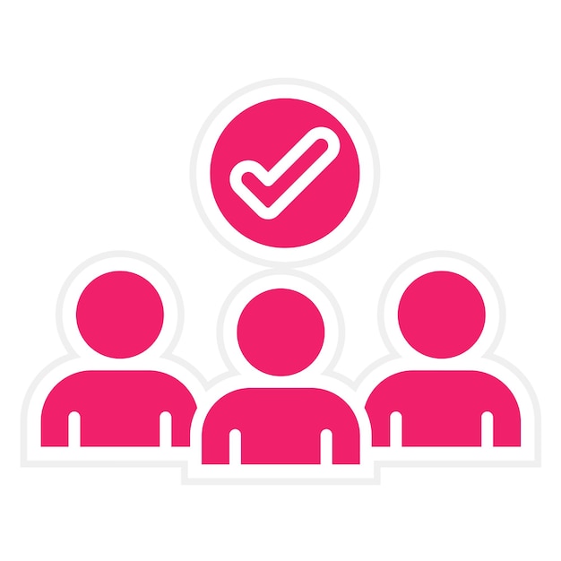 Estilo del icono de contratación de diseño vectorial