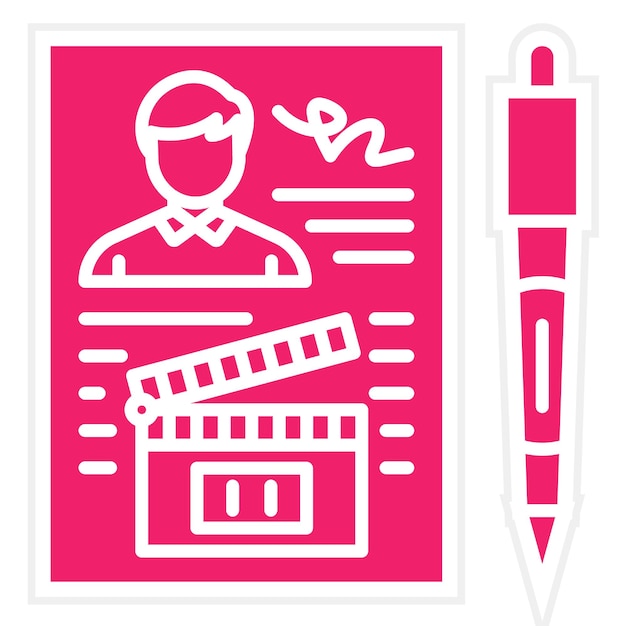 Estilo del icono del contrato de diseño vectorial