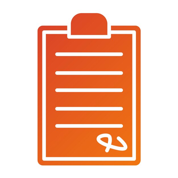 Estilo del icono del contrato de diseño vectorial