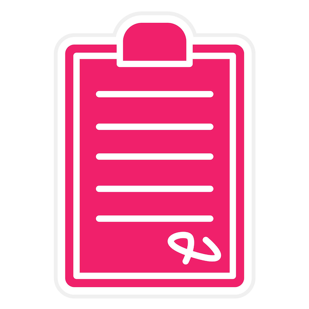 Estilo del icono del contrato de diseño vectorial