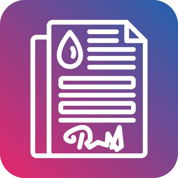 Estilo del icono del contrato de petróleo