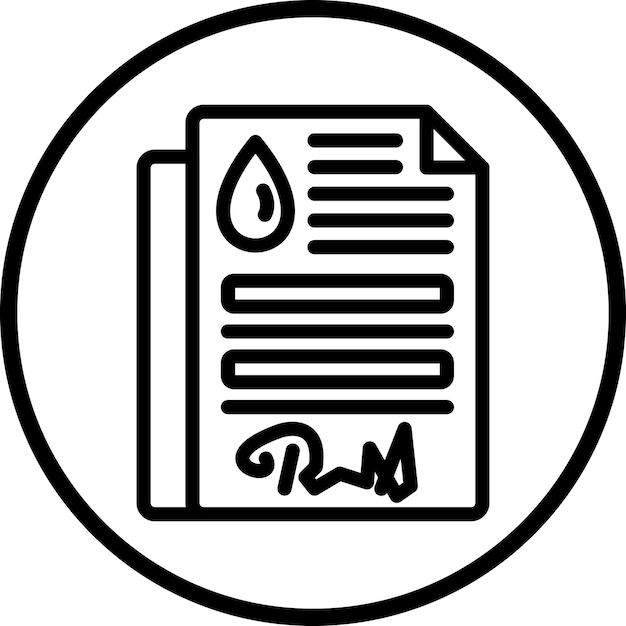 Estilo del icono del contrato de petróleo