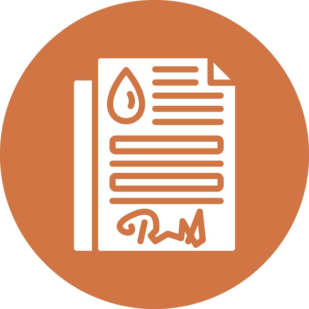 Estilo del icono del contrato de petróleo