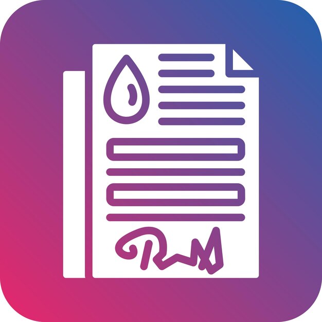 Estilo del icono del contrato de petróleo
