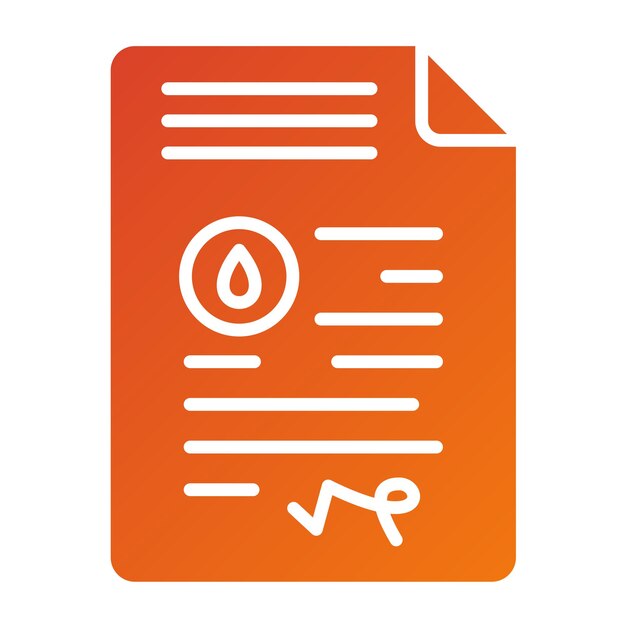 Estilo del icono del contrato de petróleo