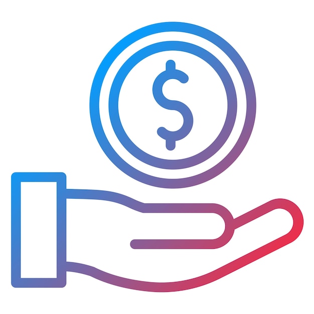 Estilo del icono de la contribución de diseño vectorial