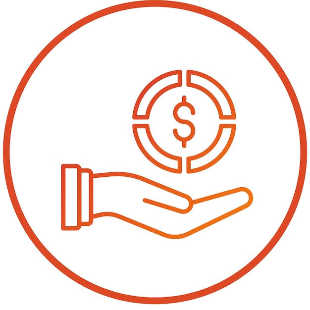 Estilo del icono de la contribución de diseño vectorial