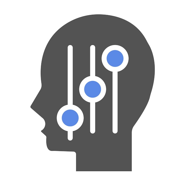 Estilo del icono de control de diseño vectorial
