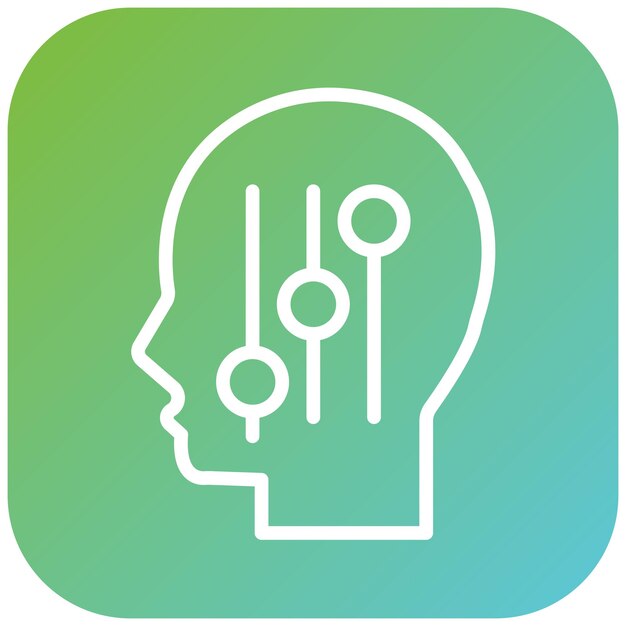 Estilo del icono de control de diseño vectorial