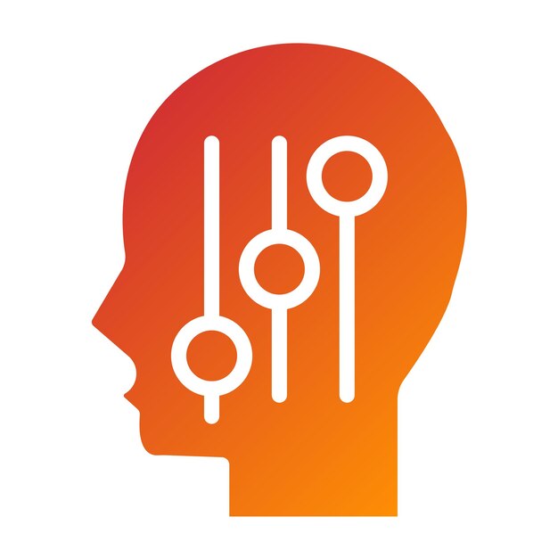 Estilo del icono de control de diseño vectorial