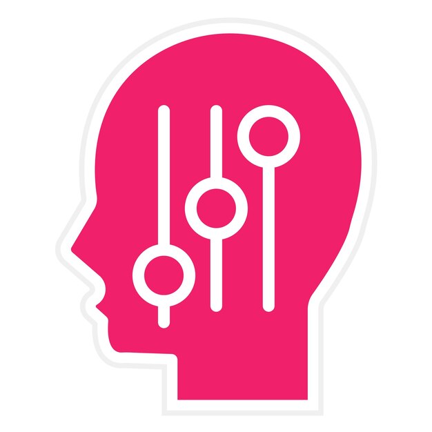 Estilo del icono de control de diseño vectorial
