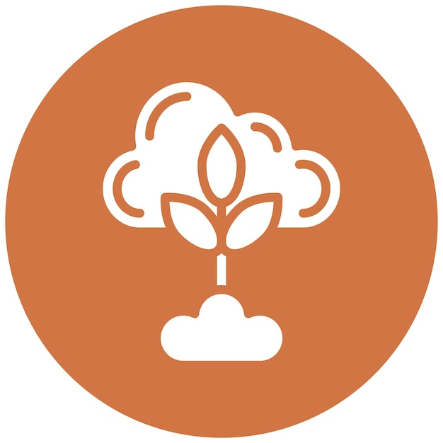 Estilo del icono de control de emisión de diseño vectorial