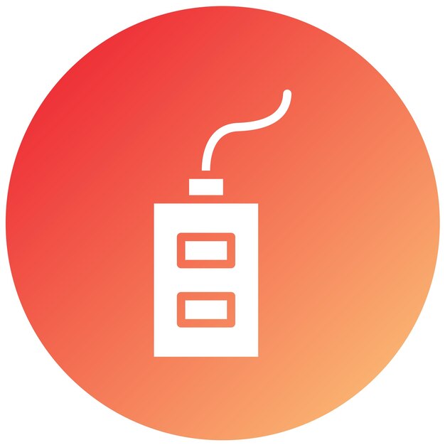 Estilo del icono de control remoto de la grúa de diseño vectorial