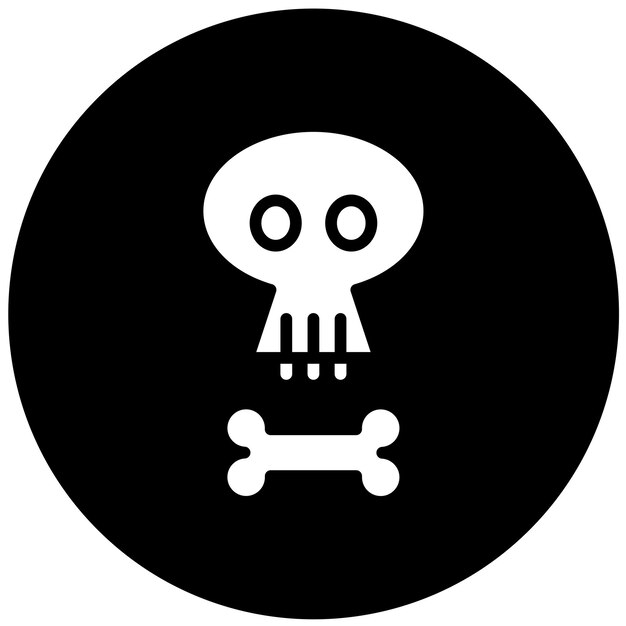 Estilo del icono de control de venenos de diseño vectorial