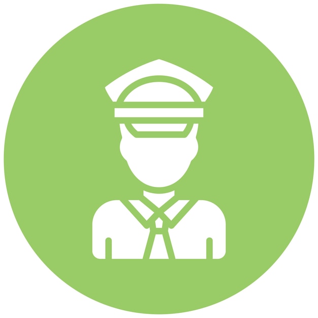 Estilo del icono del controlador de bus de diseño vectorial