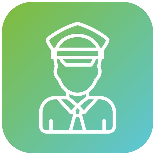 Estilo del icono del controlador de bus de diseño vectorial