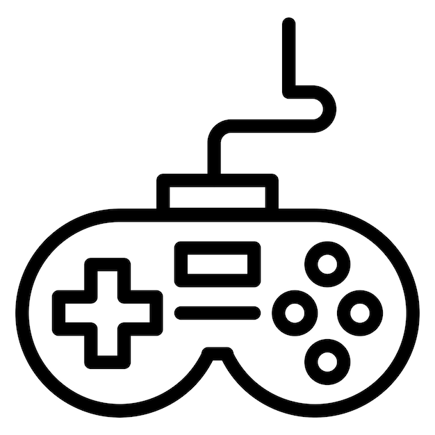 Estilo del icono del controlador de diseño vectorial